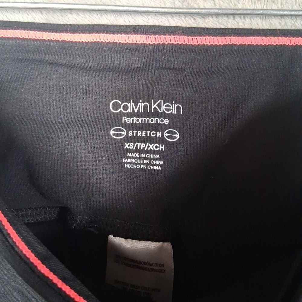 Calvin Klein Performance Legging Women's Small Black 7/8 Stretchable NWOT - Picture 6 of 7
